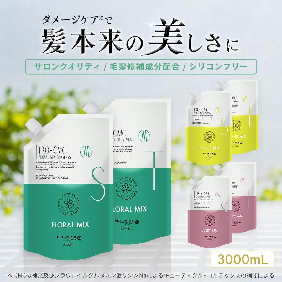 デラクシオ プロ CMC セット 3000mL シャンプー トリートメント リフィル(詰替え)