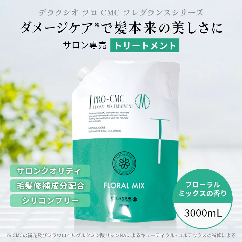 デラクシオ プロ CMC トリートメント ノンシリコン 3000g リフィル(詰替え)